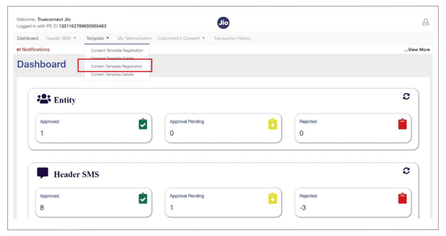 Content Template Registration
