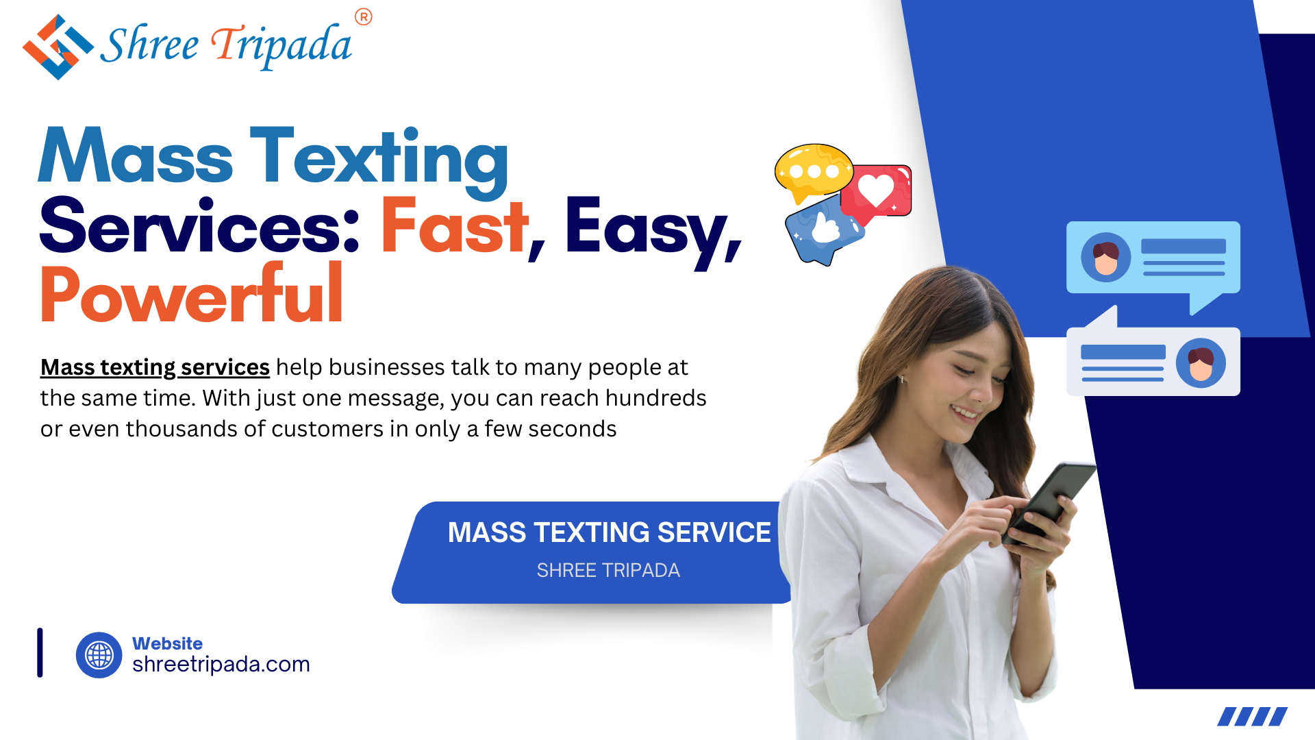 Mass text messages services