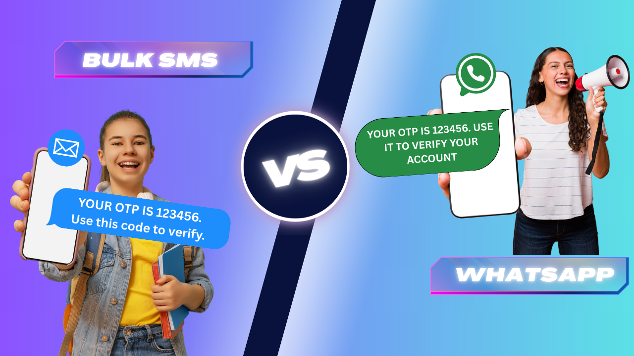 OTP sender via sms vs whatsapp | shree tripada