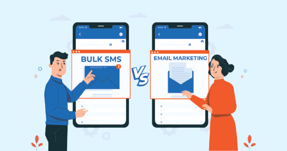 Comparison Between Bulk SMS and Email Marketing