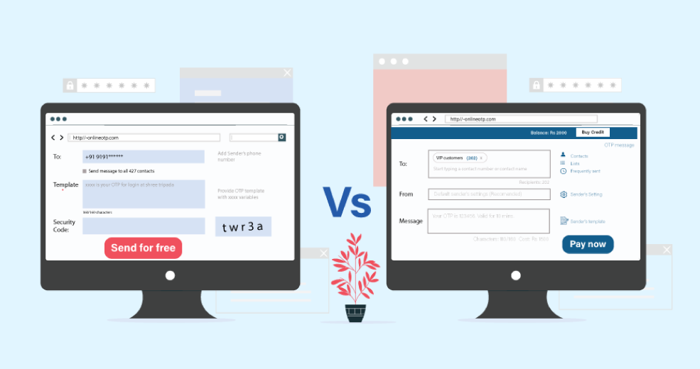 Receive SMS Online for OTPs Free vs Paid Services