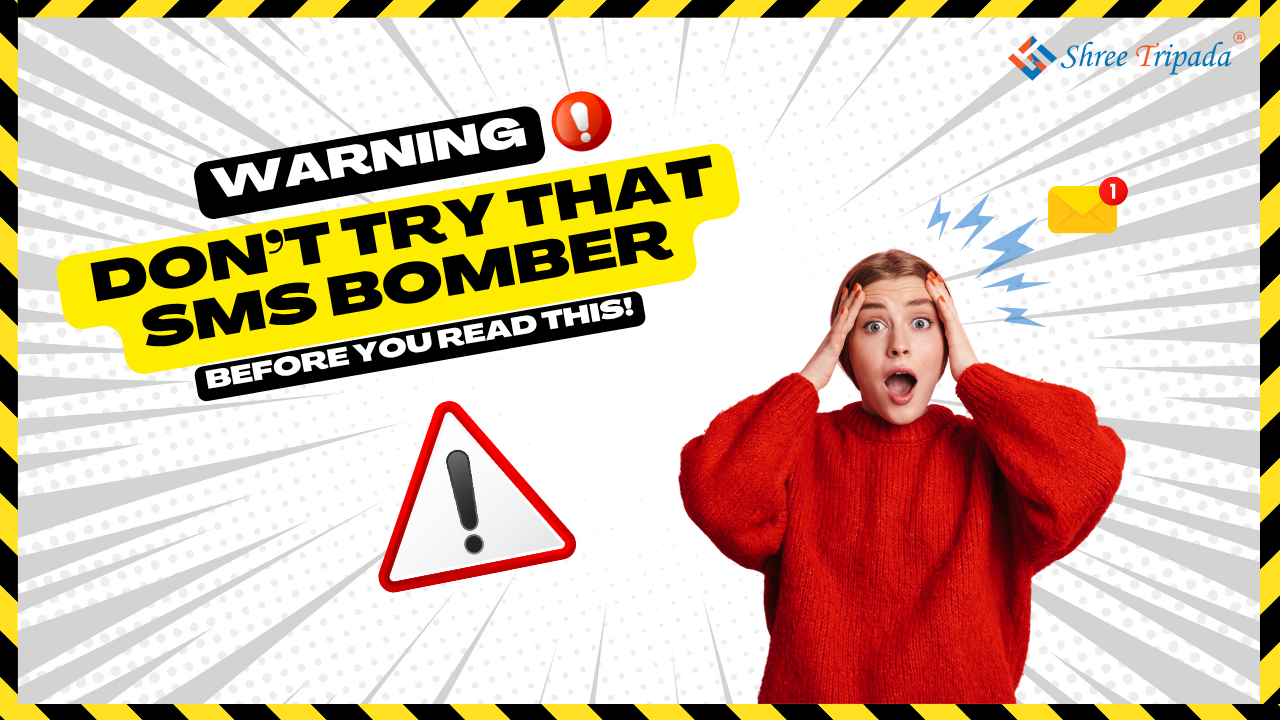 Warning sign about SMS bomber dangers